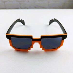 Loot Crate 8-Bit Pixel Orange/Black Sunglasses